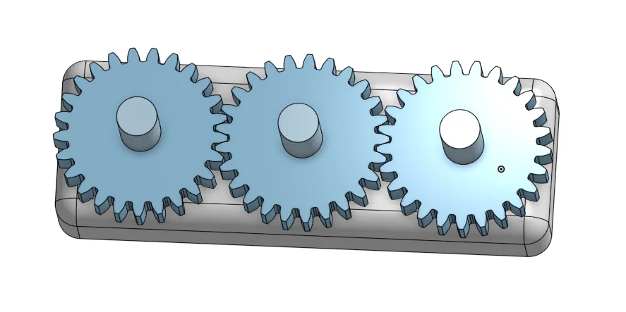 Mô hình bộ bánh răng gear train 3D in - Giáo cụ cơ khí trực quan - Image 1