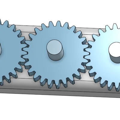 Mô hình bộ bánh răng gear train 3D in - Giáo cụ cơ khí trực quan