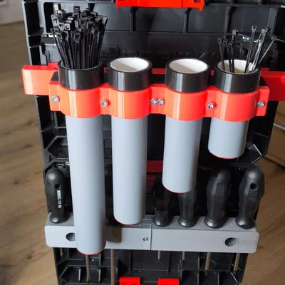 Bộ organizer dây rút (cable tie organizer) điều chỉnh được