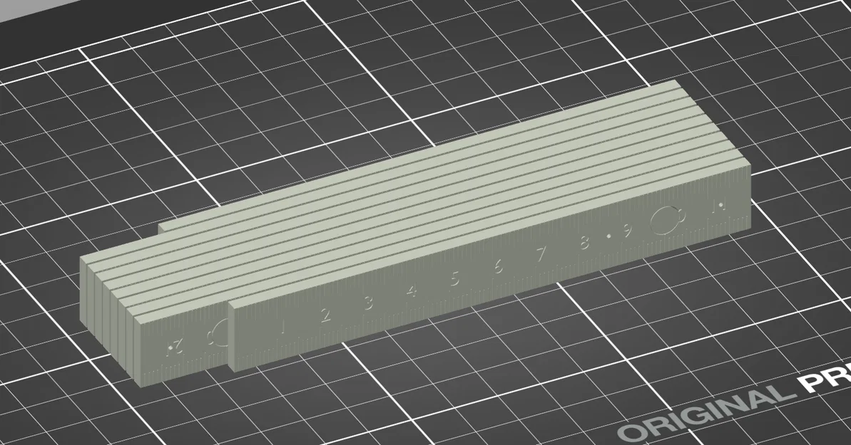 Thước gấp 1m – Print-in-place hinges - Image 2