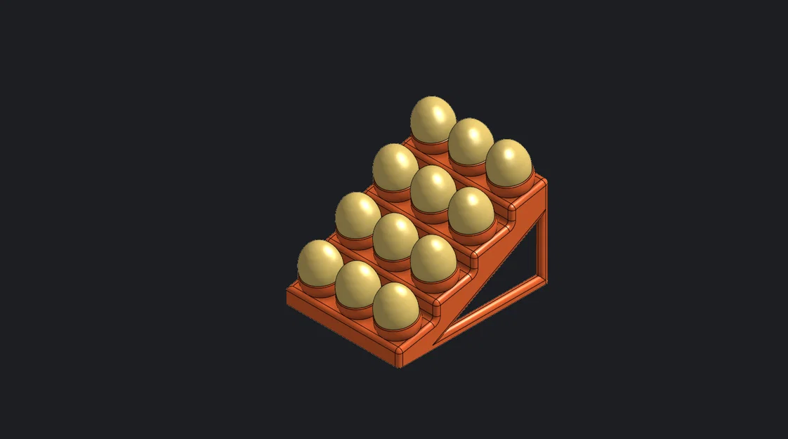 Khay đựng trứng 12 quả thiết kế bậc thang hiện đại - EggHolder - Image 1