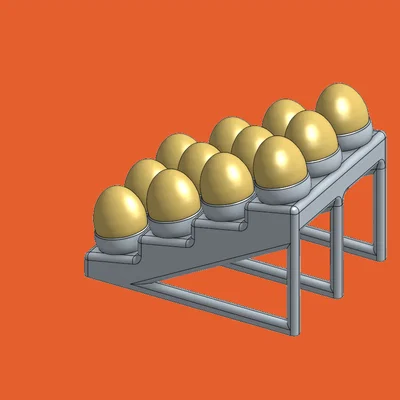 Khay đựng trứng 12 quả thiết kế bậc thang hiện đại - EggHolder