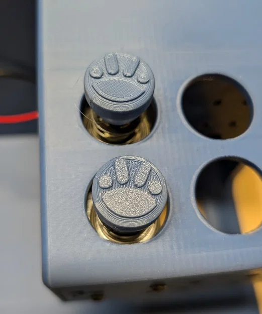 Nắp đậy nút bấm Solenoid hình chân thú xinh xắn - In 3D dễ dàng - Image 1