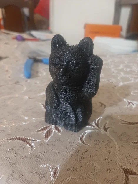 Mô hình mèo thần tài Maneki Neko in 3D trang trí may mắn - Image 2
