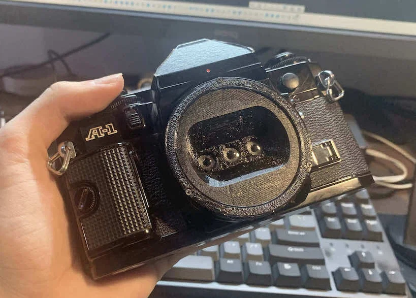 Ống kính Wigglegram cho Canon FD (canon fd Wigglegram Lens) - Image 1