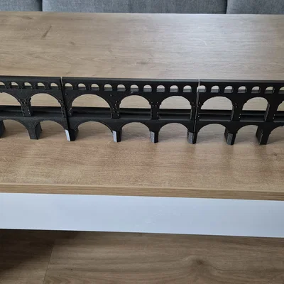 Mô hình 3D cầu dẫn nước Pont du Gard (tỷ lệ 1:500) trang trí đẹp mắt
