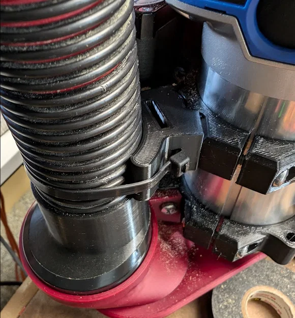 (Không chính thức) LowRider 4 CNC - Adapter ống ShopVac 1.5" + Spacer - Image 1