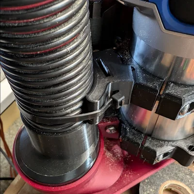 (Không chính thức) LowRider 4 CNC - Adapter ống ShopVac 1.5" + Spacer
