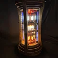 Mô phỏng Lò Phản Ứng Gỗ: Đèn ngủ/đèn bàn, âm thanh & LED động, sạc không dây, WiFi - Thumbnail 4