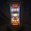 Mô phỏng Lò Phản Ứng Gỗ: Đèn ngủ/đèn bàn, âm thanh & LED động, sạc không dây, WiFi - Thumbnail 5