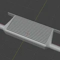 Két làm mát (Intercooler) độ cho xe điều khiển LDRC miot - Thumbnail 3