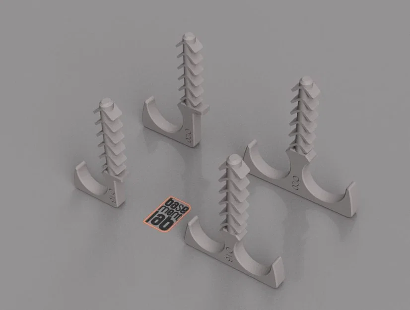 Kẹp ống Pipe Clip Ø16/20 không cần vít - cố định ống & conduit - Image 3
