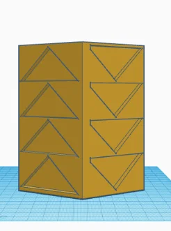 Mẫu in 3D chậu cây lục giác Hex Planter Up and Down V2 - Image 1