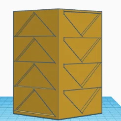 Mẫu in 3D chậu cây lục giác Hex Planter Up and Down V2
