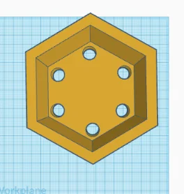 Mẫu in 3D chậu cây lục giác Hex Planter Up and Down V2 - Image 3