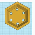 Mẫu in 3D chậu cây lục giác Hex Planter Up and Down V2 - Thumbnail 3