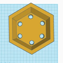Mẫu in 3D chậu cây lục giác Hex Planter Up and Down V2