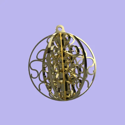 Flat Pack Bauble – Quả châu lắp ghép 3 phần