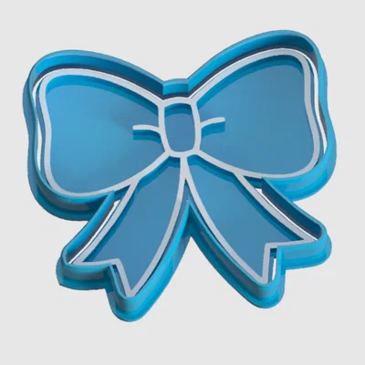 Khuôn cắt bánh quy hình chiếc nơ (Lace cookie cutter) 65x12mm