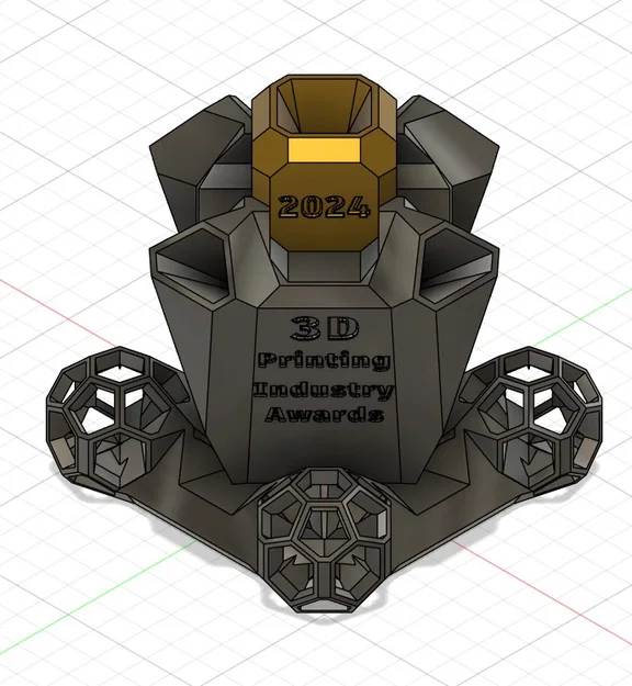 Mô hình cúp 3D Printing Industry Awards 2024 độc đáo để in 3D - Image 1