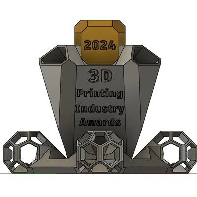 Mô hình cúp 3D Printing Industry Awards 2024 độc đáo để in 3D