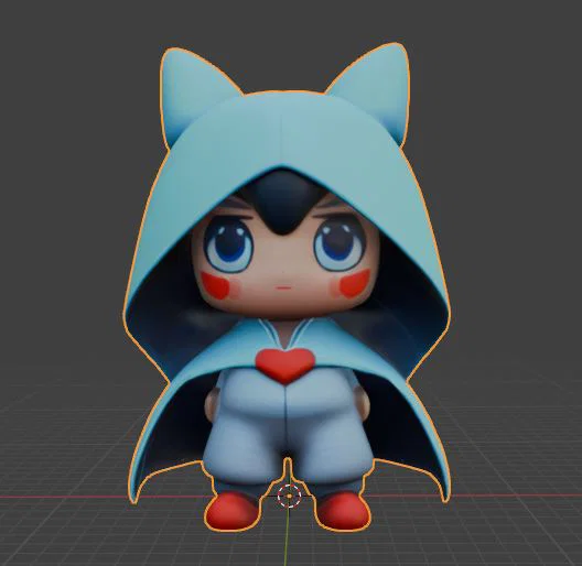 Mô hình 3D nhân vật Zero phong cách Chibi dễ thương - Image 2