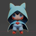Mô hình 3D nhân vật Zero phong cách Chibi dễ thương - Thumbnail 2
