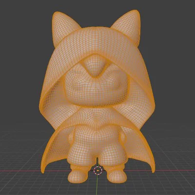 Mô hình 3D nhân vật Zero phong cách Chibi dễ thương