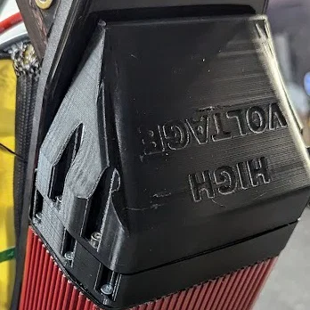 Nắp che dây controller Sabvoton (remix, mod cho khung Stealth Bomber ebike)