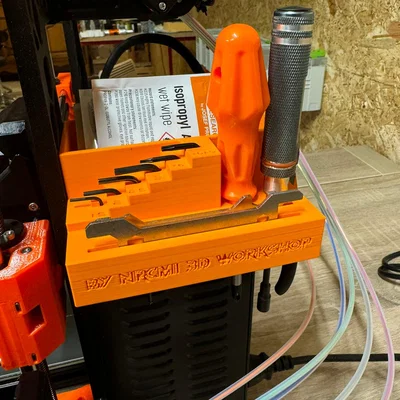 Khay đựng dụng cụ gắn máy in 3D PRUSA MK4 tiện lợi