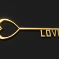 Mô hình 3D Chìa khóa Tình yêu (Love Key) làm quà tặng ý nghĩa - Thumbnail 1