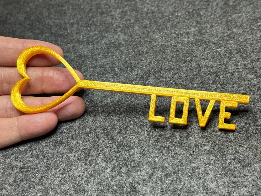 Mô hình 3D Chìa khóa Tình yêu (Love Key) làm quà tặng ý nghĩa - Image 2