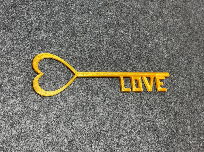 Mô hình 3D Chìa khóa Tình yêu (Love Key) làm quà tặng ý nghĩa - Image 3