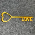 Mô hình 3D Chìa khóa Tình yêu (Love Key) làm quà tặng ý nghĩa - Thumbnail 3