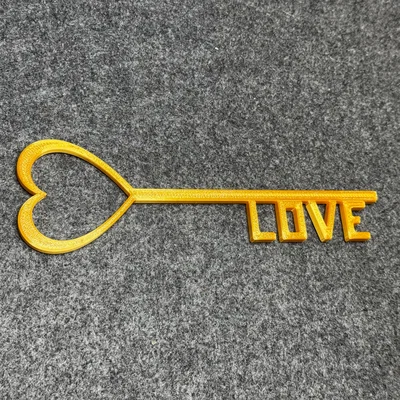 Mô hình 3D Chìa khóa Tình yêu (Love Key) làm quà tặng ý nghĩa