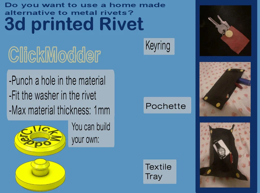 Rive in 3D (3D Printed Rivet) - Image 1