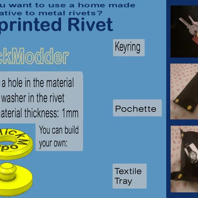 Rive in 3D (3D Printed Rivet)