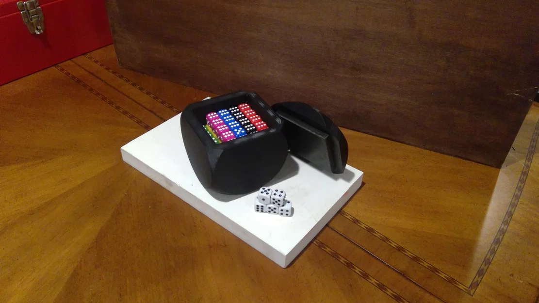 Hộp Đựng Xúc Xắc Hình Xúc Xắc (Dice Box Container Dice Shaped) - Image 1
