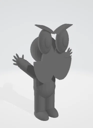 Mô hình 3D nhân vật ông chú có bộ ria mép vui nhộn - Image 1