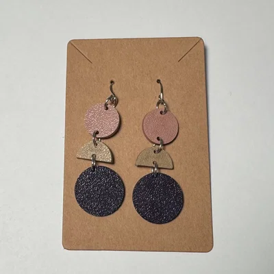 Bông tai 3D Dangling Circle Earrings - Phụ kiện thời trang cá tính