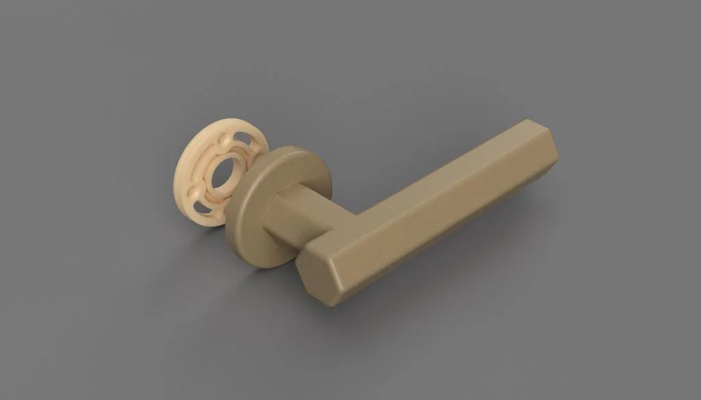 Tay nắm cửa lục giác - Maniglia Esagonale - TYPE A - Image 3