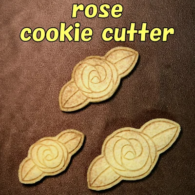 Khuôn cắt bánh quy hình hoa hồng (Rose Cookie Cutter) độc đáo