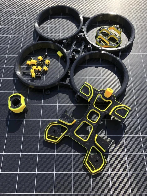 Bộ khung Drone siêu nhẹ CADRE JOCKER-2.5-P cho FPV racer - Image 10