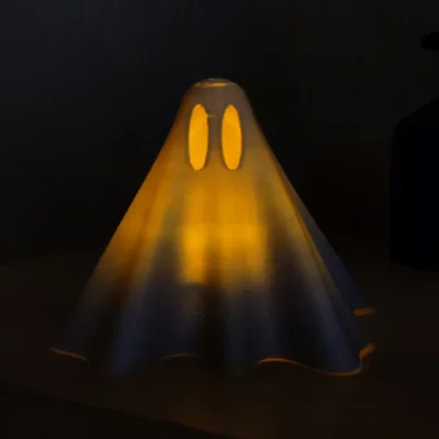 Simple Ghost – Giá đỡ nến tea light điện tử hình ma đơn giản