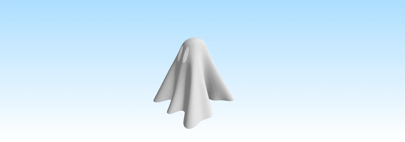 Simple Ghost – Giá đỡ nến tea light điện tử hình ma đơn giản - Image 2