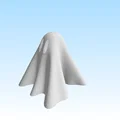 Simple Ghost – Giá đỡ nến tea light điện tử hình ma đơn giản - Thumbnail 2