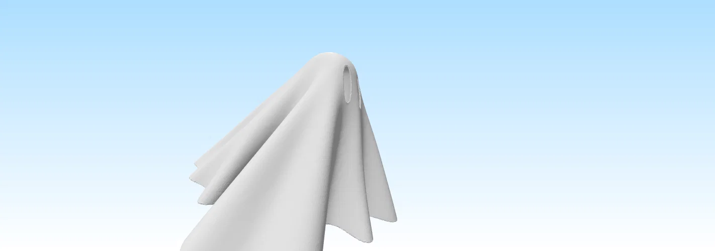 Simple Ghost – Giá đỡ nến tea light điện tử hình ma đơn giản - Image 3
