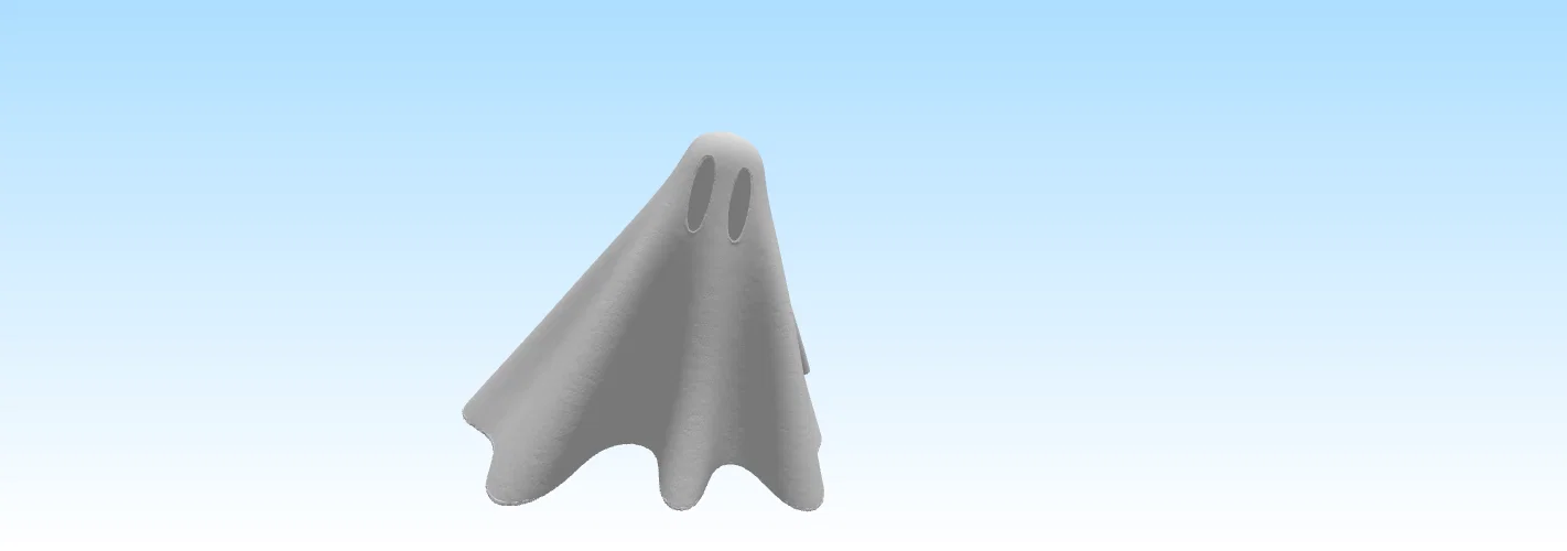 Simple Ghost – Giá đỡ nến tea light điện tử hình ma đơn giản - Image 4