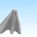 Simple Ghost – Giá đỡ nến tea light điện tử hình ma đơn giản - Thumbnail 4