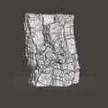 Bình/Lọ Cork Tree kiêm Organizer (3D Scanned) - Thumbnail 3